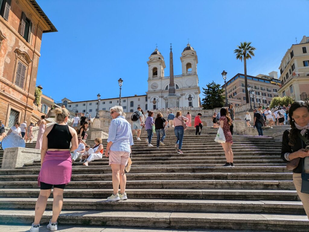 イタリア女一人旅/HISツアー/ローマ市内観光/スペイン広場