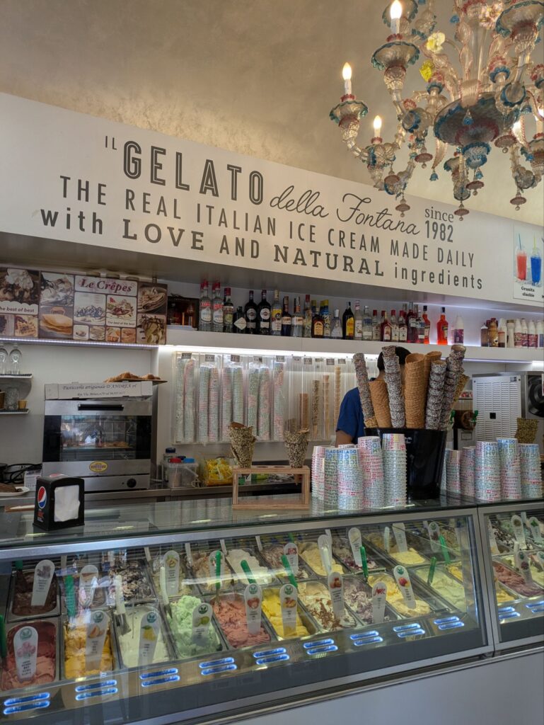 イタリア女一人旅/HISツアー/ローマ市内観光/トレビの泉/ジェラート