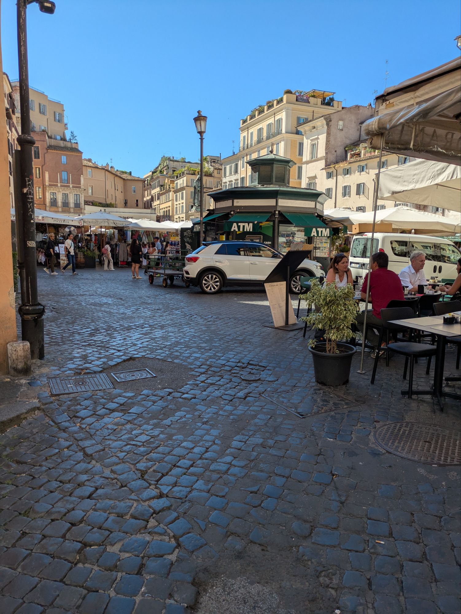 イタリア1人旅/女一人旅/南イタリア/ツアー参加/1人参加/ローマ自由行動/HISツアー/カンポデフィオーリ市場/