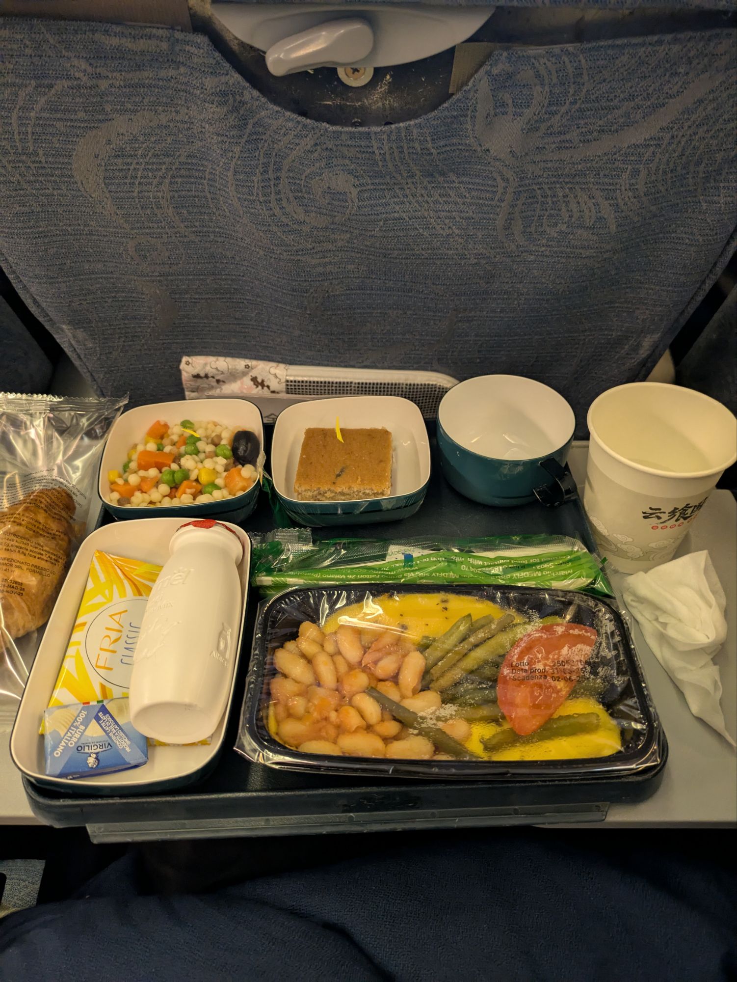 イタリア1人旅/女一人旅/南イタリア/ツアー参加/1人参加/ローマ自由行動/HISツアー/中国国際航空/機内食/ローマ北京