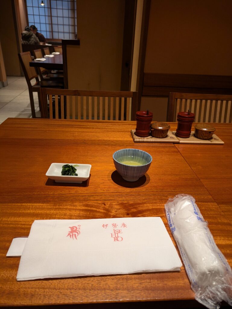 伊勢廣　京橋ランチ　メニュー　食べるためだけに東京に行く　1泊2日東京旅