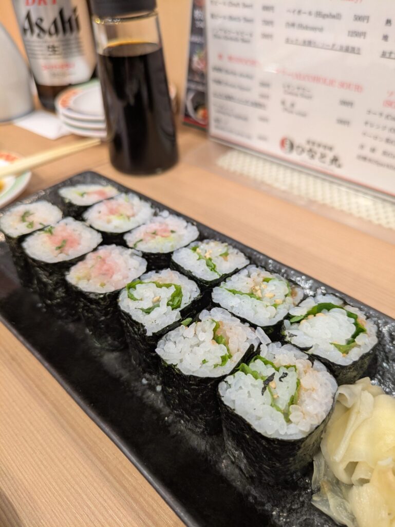 浅草寿司場ひなと丸　東京駅中央店　食べるためだけに東京に行く　