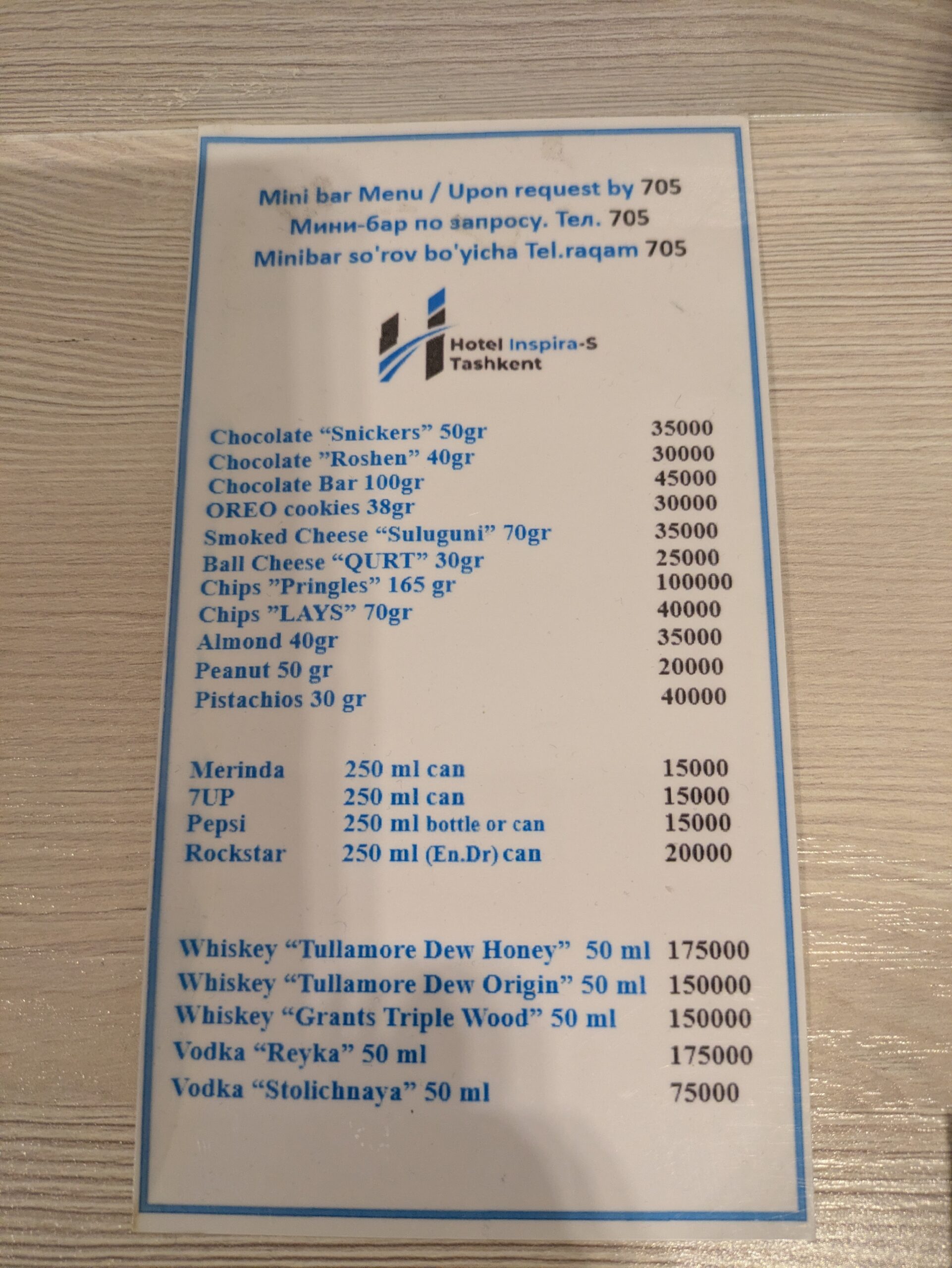 Hotel Inspira-S Tashkent
ホテルインスピラSタシケント　Uzbekistan　ウズベキスタンホテル　　おすすめ　一人旅